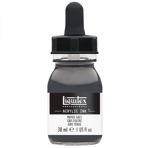Liquitex Acrylic Ink 30ml - Muted Grey