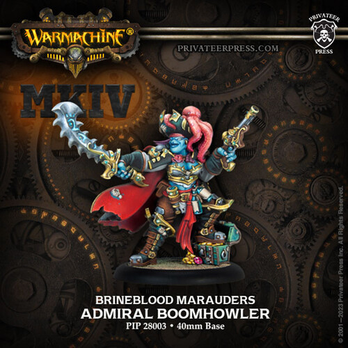WARMACHINE — Admiral Boomhowler — Brineblood Marauders Warlock