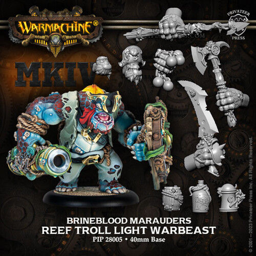 WARMACHINE — Reef Troll—Brineblood Marauders Light Warbeast