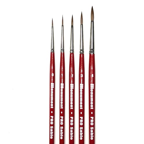 Monument Pro Sables Sets - Pro Sable 5 Brush Set