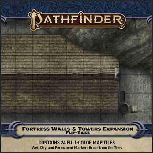 Pathfinder Accessories: Flip Tiles Fortress Walls & Towers Expansion