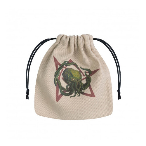 Call of Cthulhu Beige and Multicolor Dice Bag