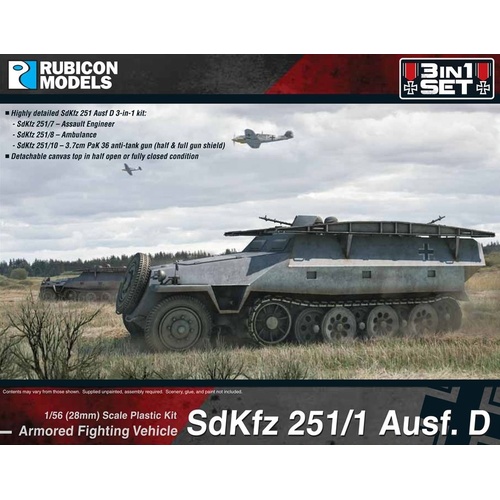 Rubicon SdKfz 251/1 Ausf D AFV 3-IN-1 Set