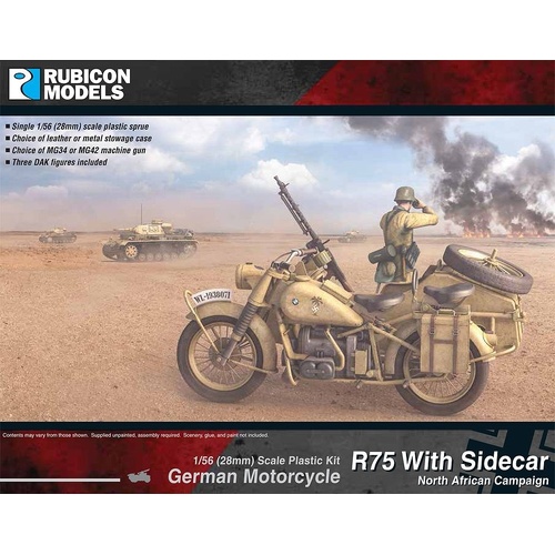 Rubicon R75 Motorcycle with Sidecar - DAK Version