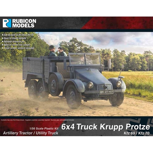 Rubicon 6x4 Truck Krupp Protze Artillery Tractor / Utility Truck