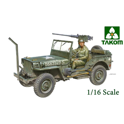Takom 1/16 US WWII Quarter Ton 4X4 Utility Vehicle Plastic Model Kit [1016] 