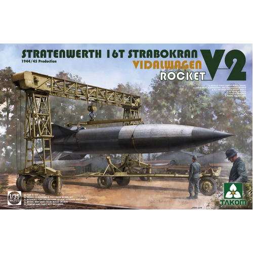 Takom 1/35 Stratenwerth 16t Strabokran 1944/45 Production / V-2 Rocket/ Vidalwagen [2123] 