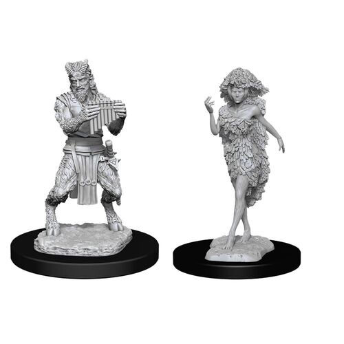 D&D Nolzurs Marvelous Unpainted Miniatures Satyr & Dryad