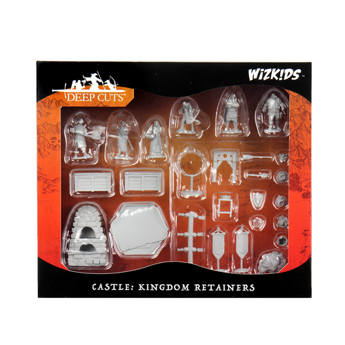 WizKids Deep Cuts Unpainted Miniatures Castle Kingdom Retainers