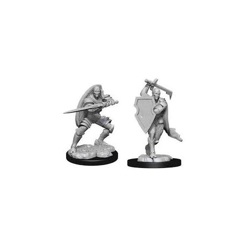 WizKids Deep Cuts Unpainted Miniatures Warforged Male Fighter