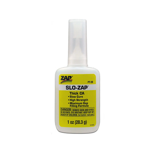 Zap Adhesive Slo-Zap Ca - 1oz (Yellow)