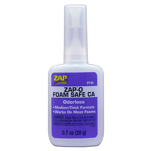   Zap-A-Gap Zap-O CA+ Odourless Foam Safe Cyanoacrylate 20g